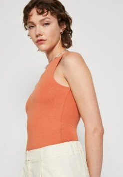 Even&Odd 2 Pack - Top - Beige/Orange -Even&Odd 6641a7355b2f498da34d6be40cc460eb