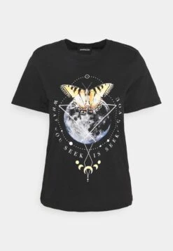 Even&Odd Hattie Moon And Butterly Tee - T-Shirt Print - Black -Even&Odd 69dfe643e918485086505638a8c449df