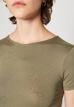 Even&Odd 2 Pack - T-Shirt Basic - White/Khaki -Even&Odd 6c3b25e973004787851ef5b80e12a5e7