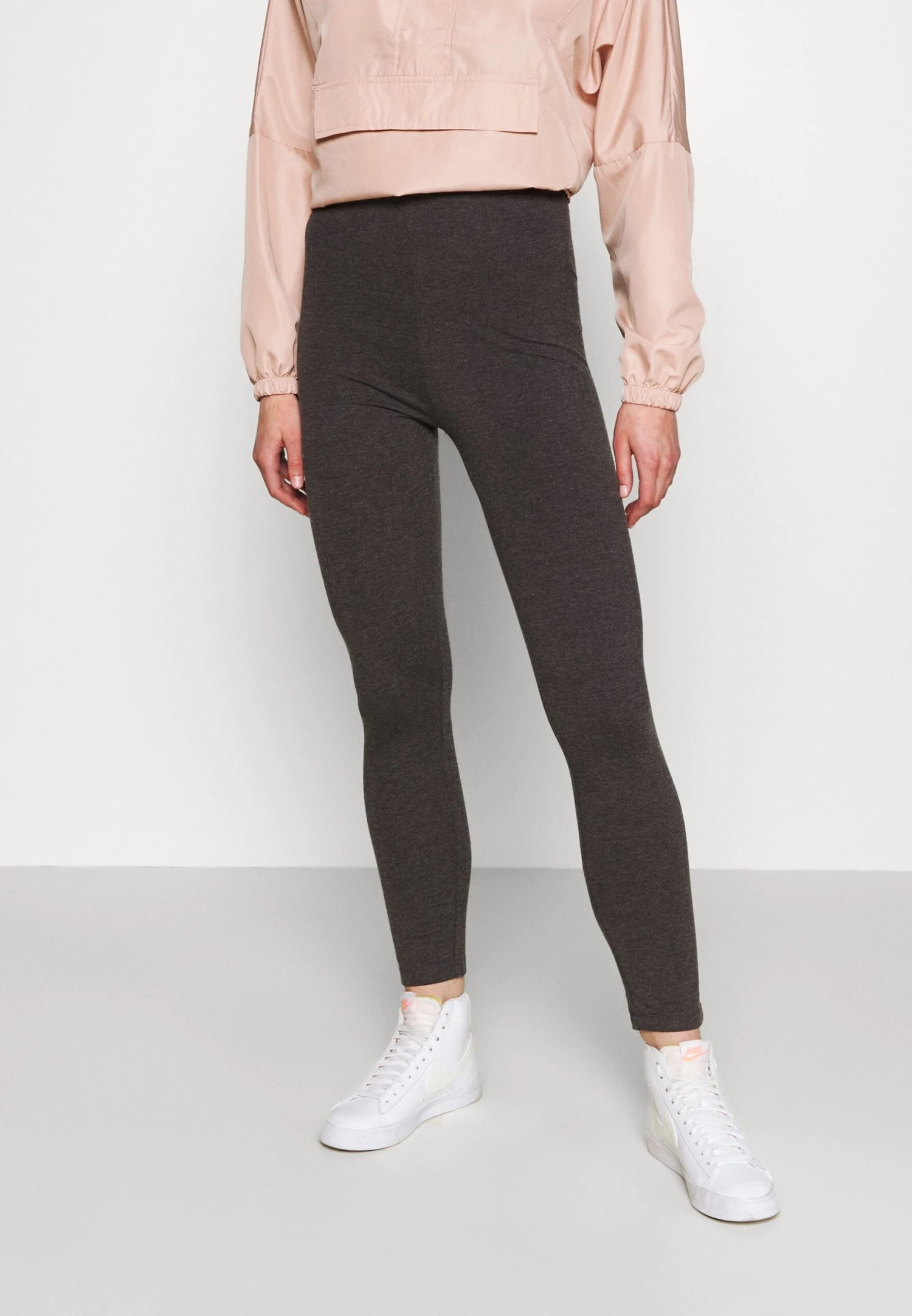 Even&Odd High Waisted Leggings 2 Pack- Legging - Black/Mottled Dark Grey 4 Even&Odd High Waisted Leggings 2 Pack- Legging - Black/Mottled Dark Grey - Afbeelding 2