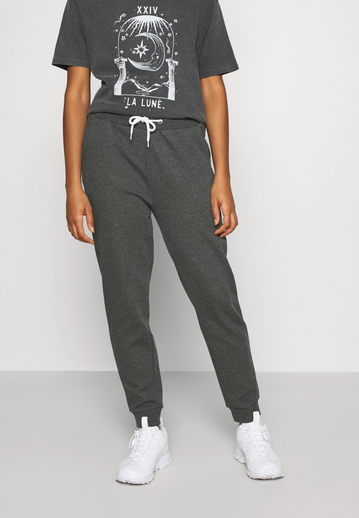 Even&Odd Regular Fit Jogger With Contrast - Trainingsbroek - Mottled Dark Grey 3 Even&Odd Regular Fit Jogger With Contrast - Trainingsbroek - Mottled Dark Grey