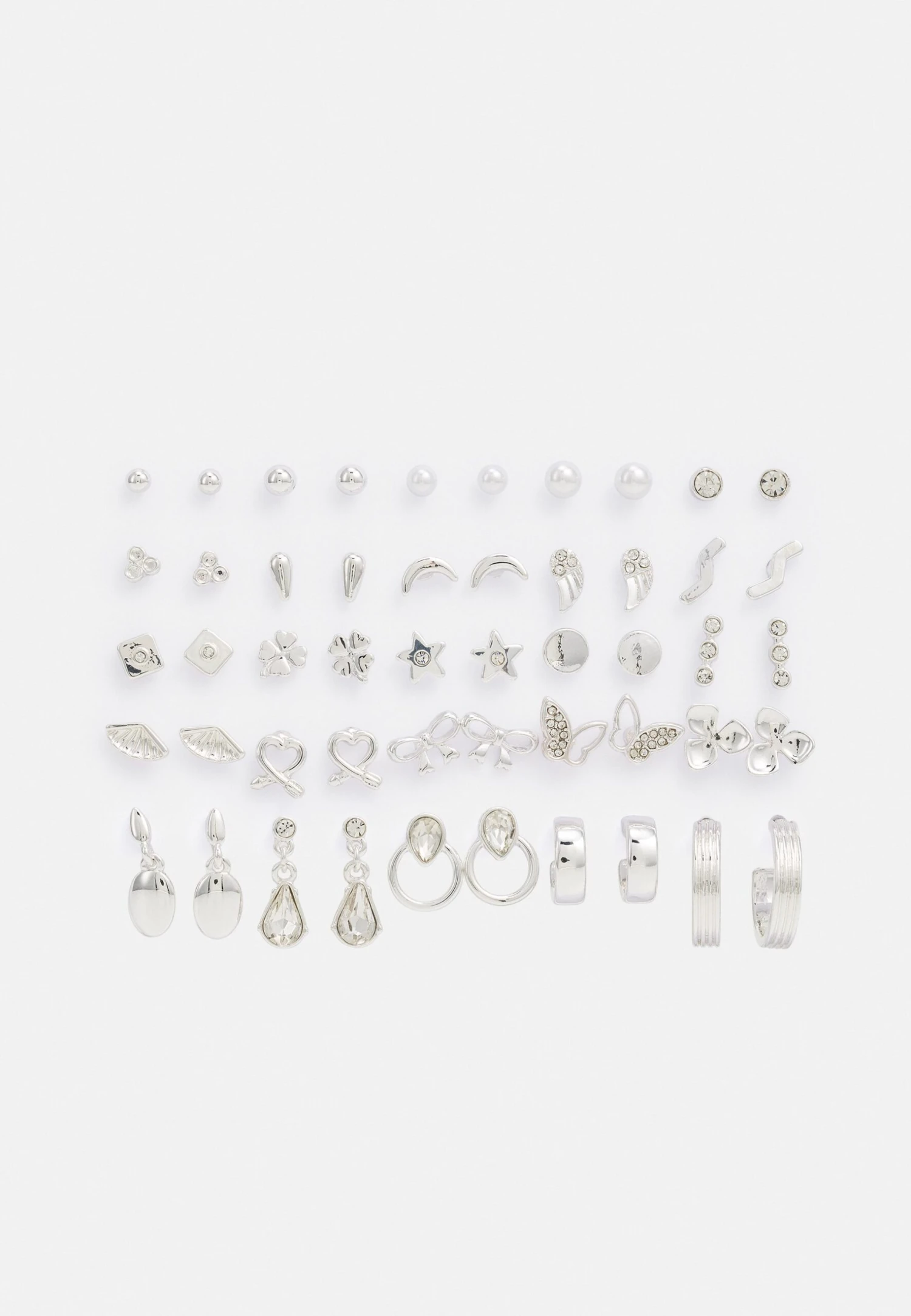 Even&Odd 25 Pack - Oorbellen - Silver-Coloured 3 Even&Odd 25 Pack - Oorbellen - Silver-Coloured