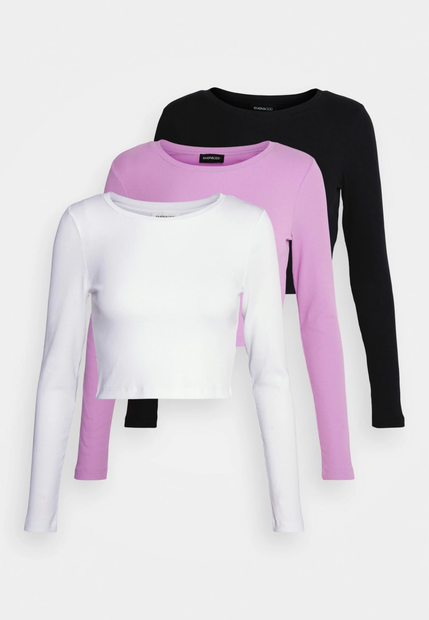 3 Pack - Longsleeve - Black/White/ Lilac 8 3 Pack - Longsleeve - Black/White/ Lilac - Afbeelding 6