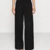 Petite Tailored Wide Leg Trouser - Broek - Black 1 Petite Tailored Wide Leg Trouser - Broek - Black -Even&Odd 74802865d4bf446c96f398e4322abd59