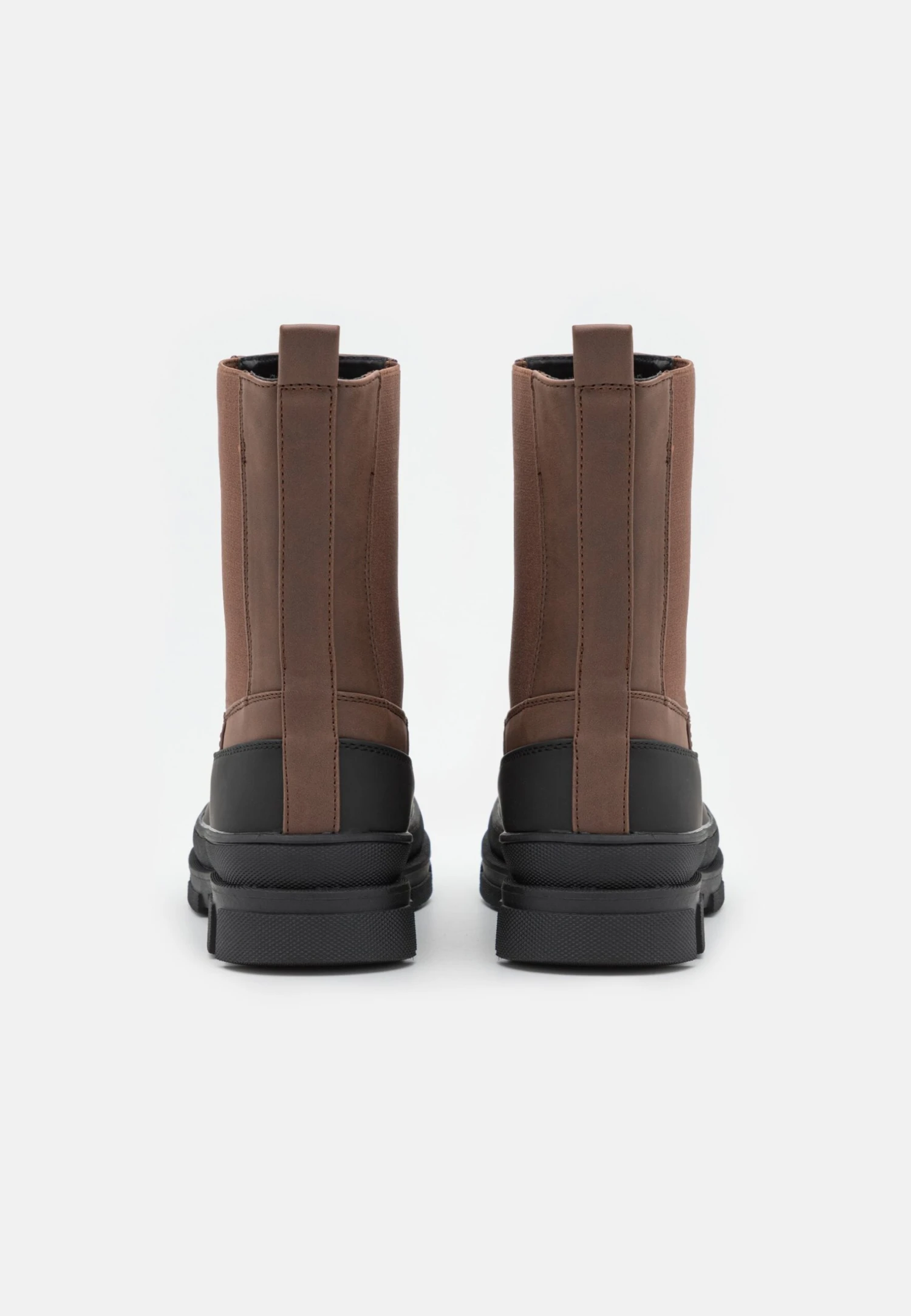 Enkellaarsjes Met Plateauzool - Dark Brown 6 Enkellaarsjes Met Plateauzool - Dark Brown - Afbeelding 4