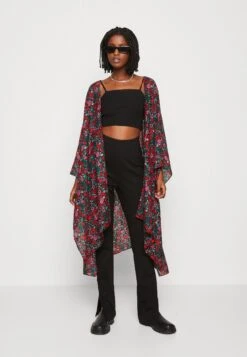 Even&Odd Floral - Lichte Jas - Red -Even&Odd 76213ba0d8014fbe9c50ffa0b62ff859