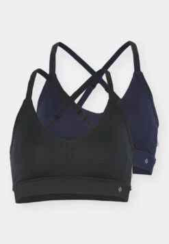 ESSENTIAL 2 PACK MEDIUM SUPPORT SPORTS BRA WITH ADJUSTABLE CROSS BACK - Sport-bh Met Medium Support - White/black 18 ESSENTIAL 2 PACK MEDIUM SUPPORT SPORTS BRA WITH ADJUSTABLE CROSS BACK - Sport-bh Met Medium Support - White/black -Even&Odd 7c18e3e1cc8843c6840483324cd365b4