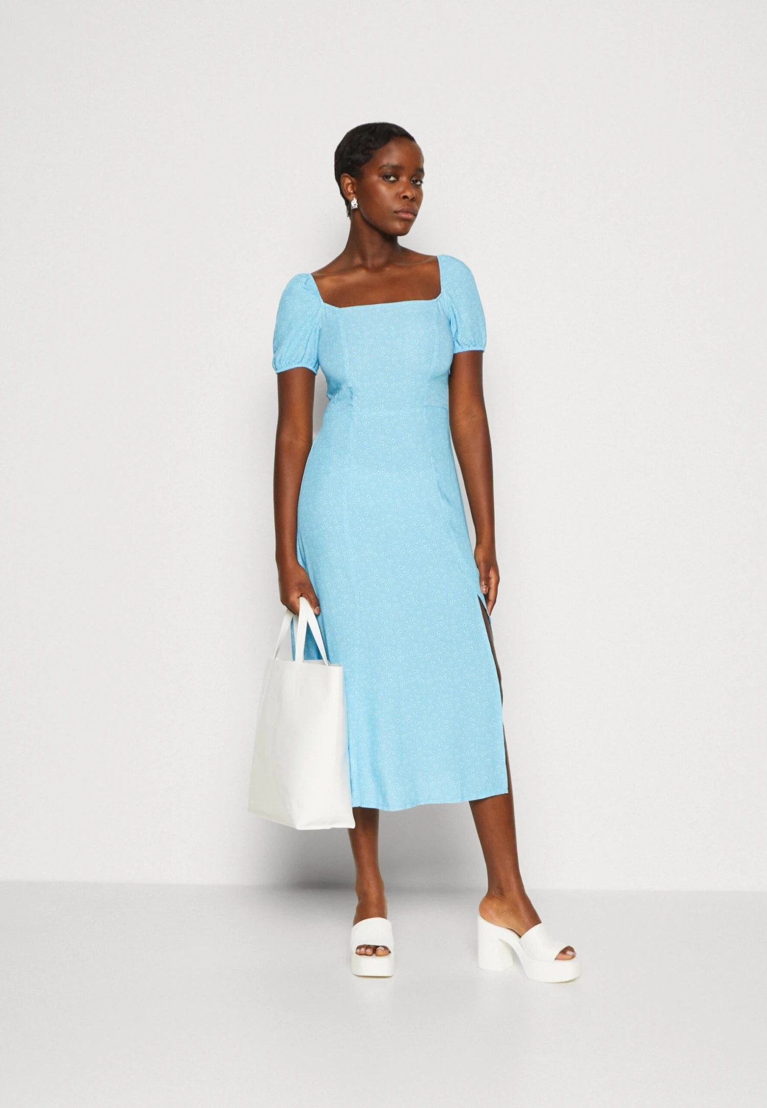 Even&Odd Jurk - Light Blue/White 4 Even&Odd Jurk - Light Blue/White - Afbeelding 2