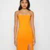Even&Odd Strappy Mini Bodycon Dress- Jerseyjurk - Orange