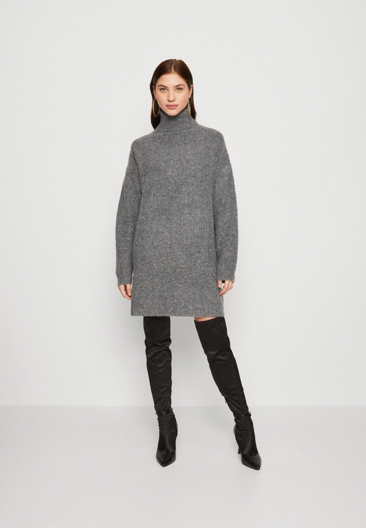 Even&Odd Gebreide Jurk - Dark Grey 3 Even&Odd Gebreide Jurk - Dark Grey