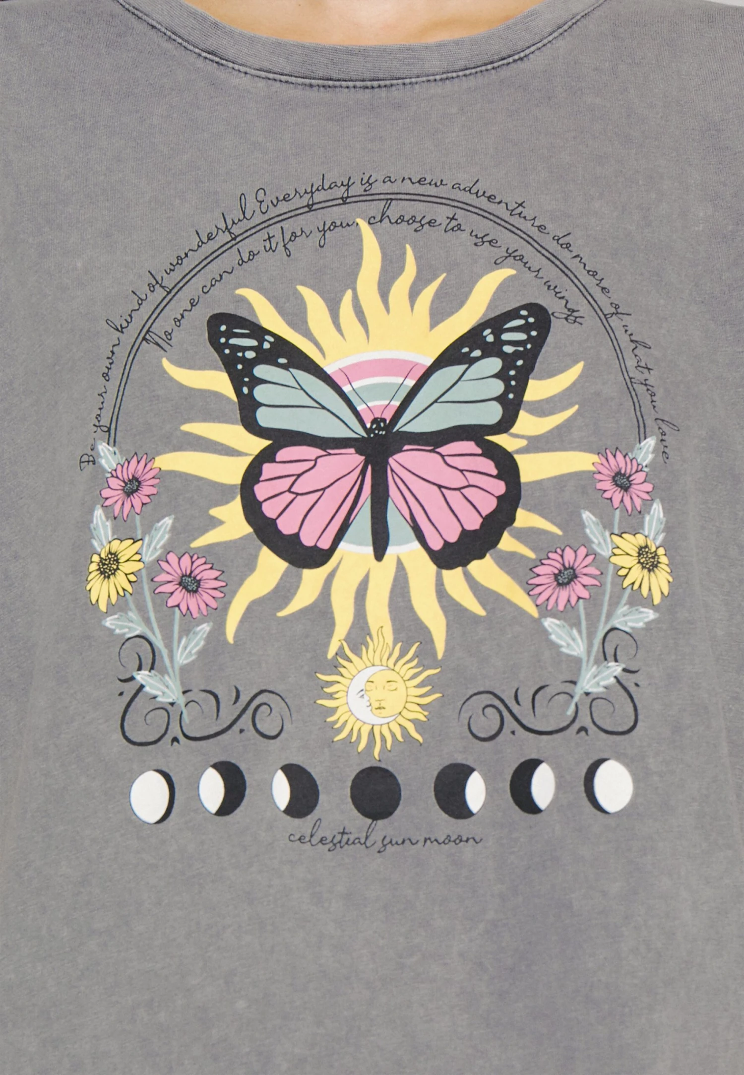 Even&Odd Clare Colorful Mystical Anthracite - T-Shirt Print - Anthracite 7 Even&Odd Clare Colorful Mystical Anthracite - T-Shirt Print - Anthracite - Afbeelding 5