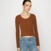 Even&Odd Flared Sleeve - Trui - Brown 2 Even&Odd Flared Sleeve - Trui - Brown -Even&Odd 807bf4f13da044bdb140411bb2f41d09