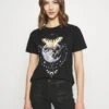 Even&Odd Hattie Moon And Butterly Tee - T-Shirt Print - Black -Even&Odd 85e3cb2a53cb429c8f695b5e3ac6c77b
