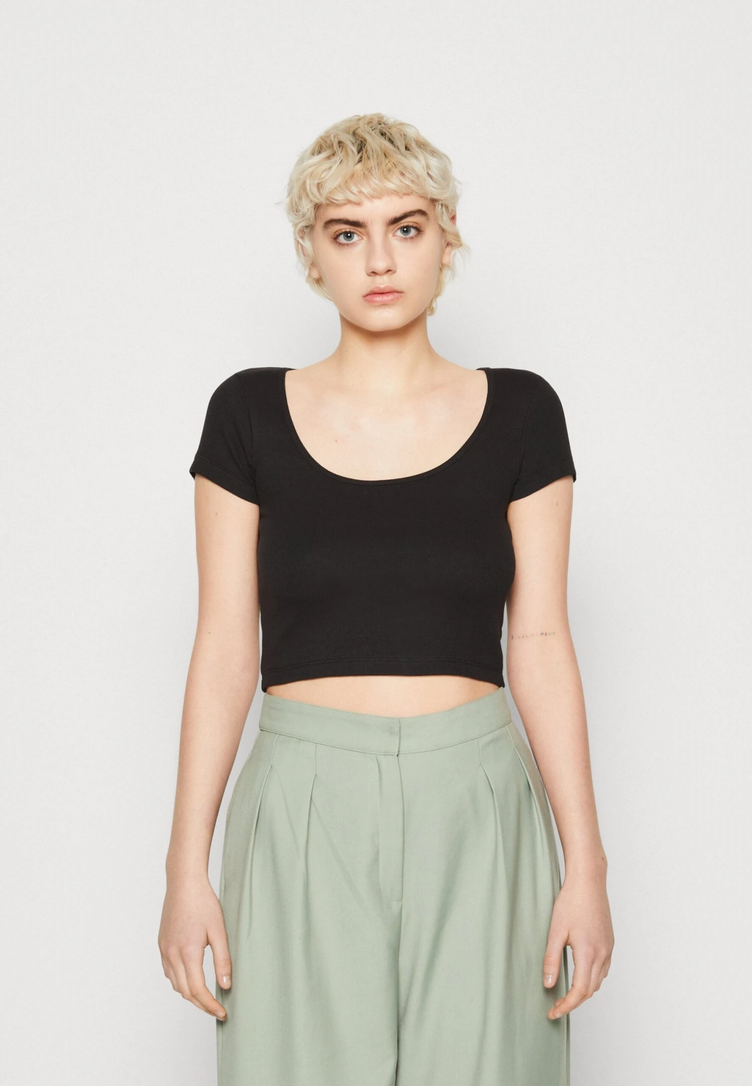 Even&Odd 2 Pack - T-Shirt Basic - Black/Grey 4 Even&Odd 2 Pack - T-Shirt Basic - Black/Grey - Afbeelding 2