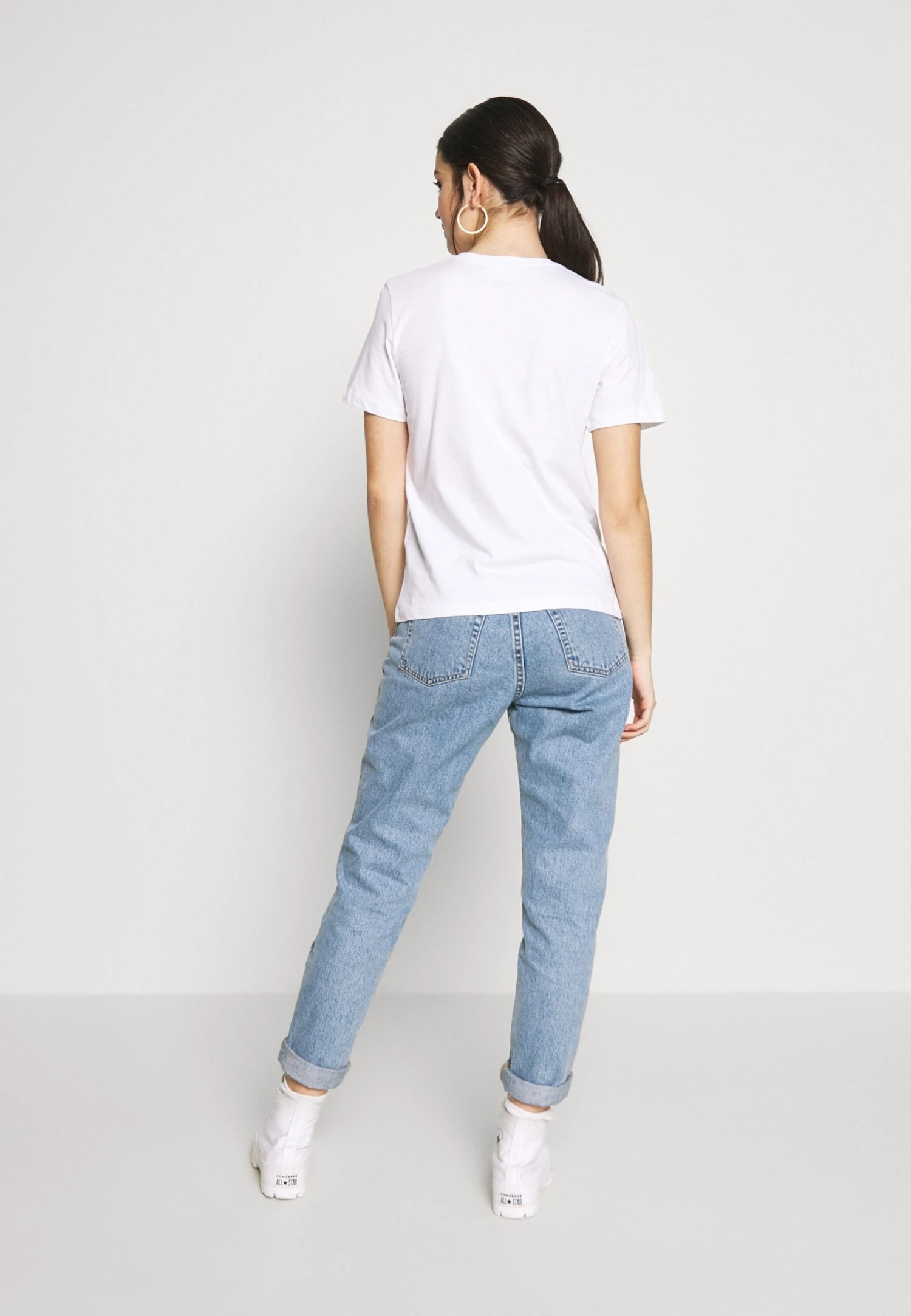 Even&Odd 2Pack - T-Shirt Basic - White/Black 6 Even&Odd 2Pack - T-Shirt Basic - White/Black - Afbeelding 4