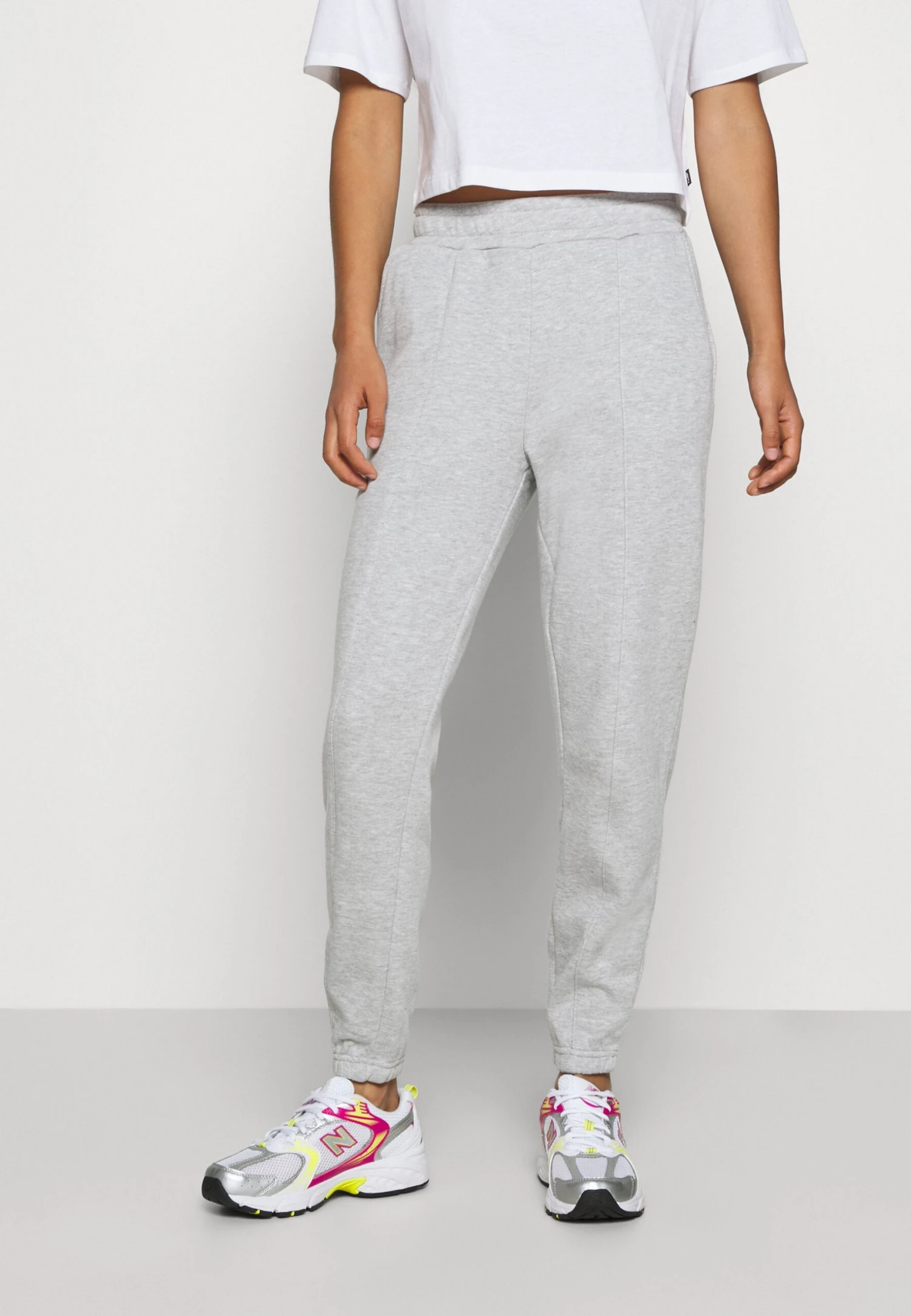 Even&Odd Basic Regular Fit Joggers - Trainingsbroek - Mottled Light Grey 3 Even&Odd Basic Regular Fit Joggers - Trainingsbroek - Mottled Light Grey