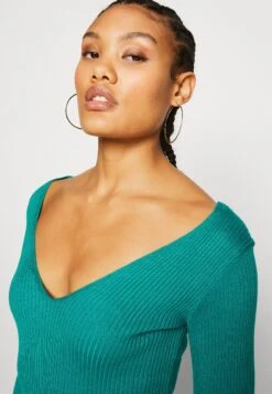 Even&Odd V Ausschnitt Midi Bodycon Strickkleid - Etui-Jurk - Green 13 Even&Odd V Ausschnitt Midi Bodycon Strickkleid - Etui-Jurk - Green -Even&Odd 941dafb8fed34e4387122e35a14be7d1