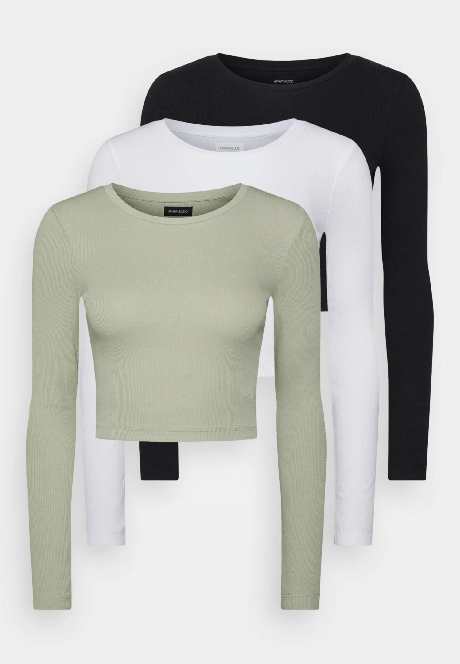 3 Pack - Longsleeve - Black/White/Light Green 3 3 Pack - Longsleeve - Black/White/Light Green