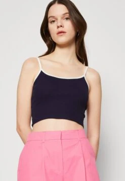 Even&Odd Multi Round Neck 2 Pack - Top - Blue/White -Even&Odd 956d8b97157447f894ec8ebfb8c0ef6f