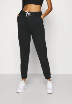 Even&Odd Regular Fit Jogger With Contrast - Trainingsbroek - Black