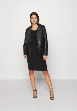 Even&Odd V Ausschnitt Ripp Mini Strickkleid - Etui-Jurk - Black 9 Even&Odd V Ausschnitt Ripp Mini Strickkleid - Etui-Jurk - Black -Even&Odd 9ca48da5fd44488e81715dbeb81097e0