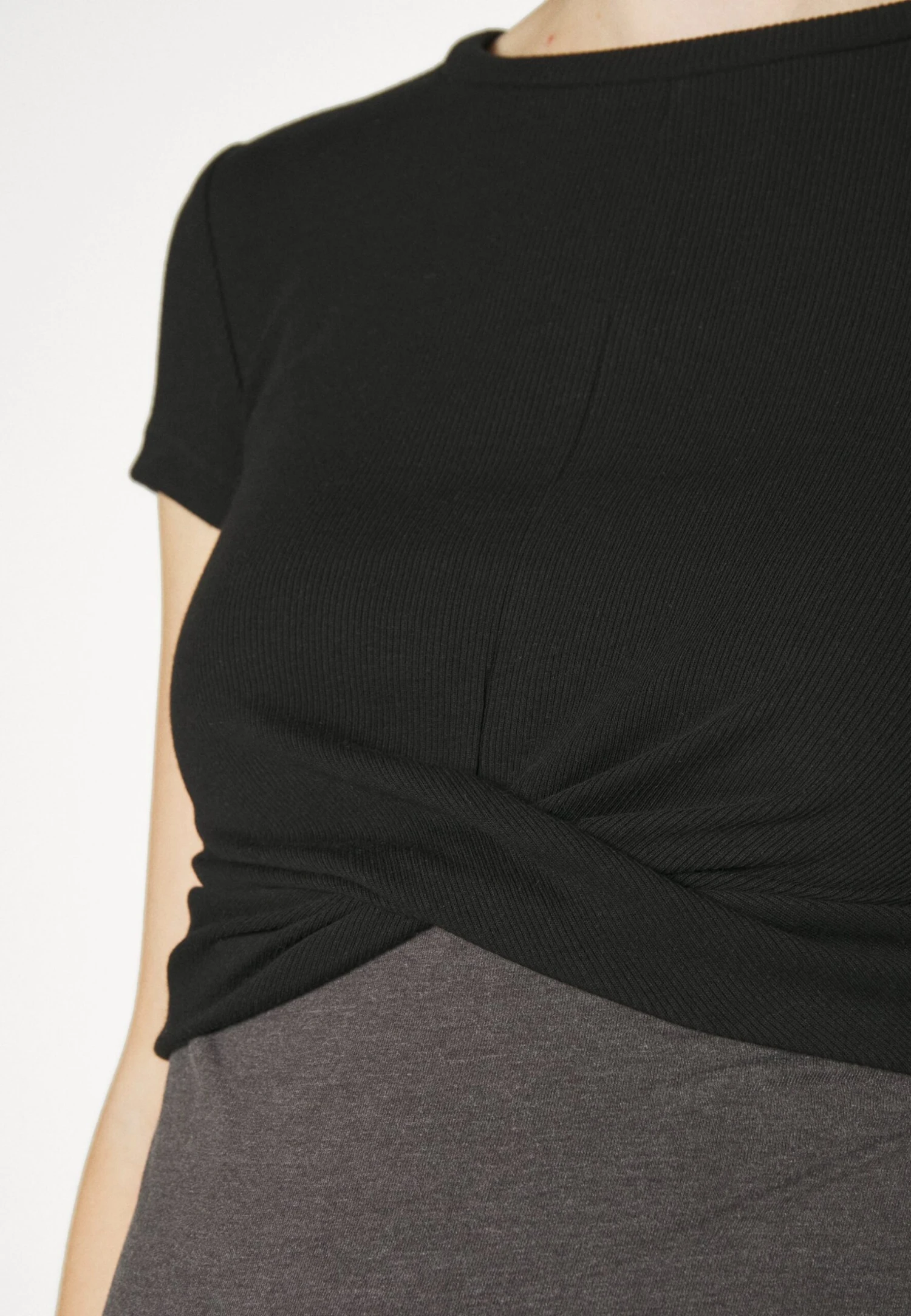 2 Pack - T-Shirt Print - Black/Mottled Grey 8 2 Pack - T-Shirt Print - Black/Mottled Grey - Afbeelding 6