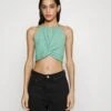 Even&Odd Wrinkle Halter- Top - Dark Green 2 Even&Odd Wrinkle Halter- Top - Dark Green -Even&Odd a252624347b248999d11bd57c5bd7bc5