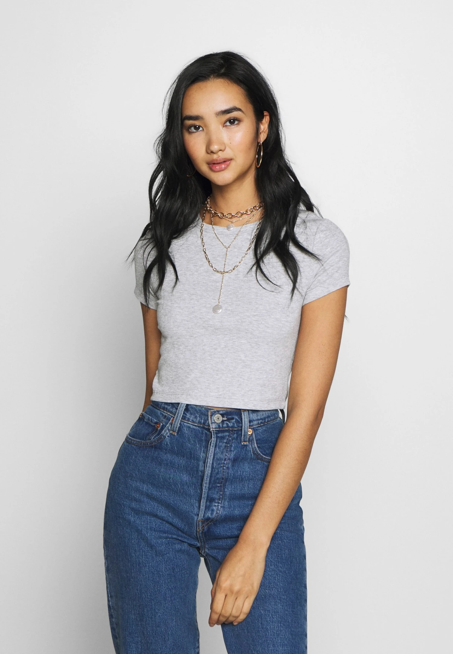 Even&Odd 3 Pack - T-Shirt Basic - White/Black/Light Grey 7 Even&Odd 3 Pack - T-Shirt Basic - White/Black/Light Grey - Afbeelding 5