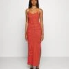 Even&Odd Midi Fake Bodycon Dress - Maxi-Jurk - Orange/Pink/Black 2 Even&Odd Midi Fake Bodycon Dress - Maxi-Jurk - Orange/Pink/Black -Even&Odd a6995120af014ce3808bcd7b8f55313e
