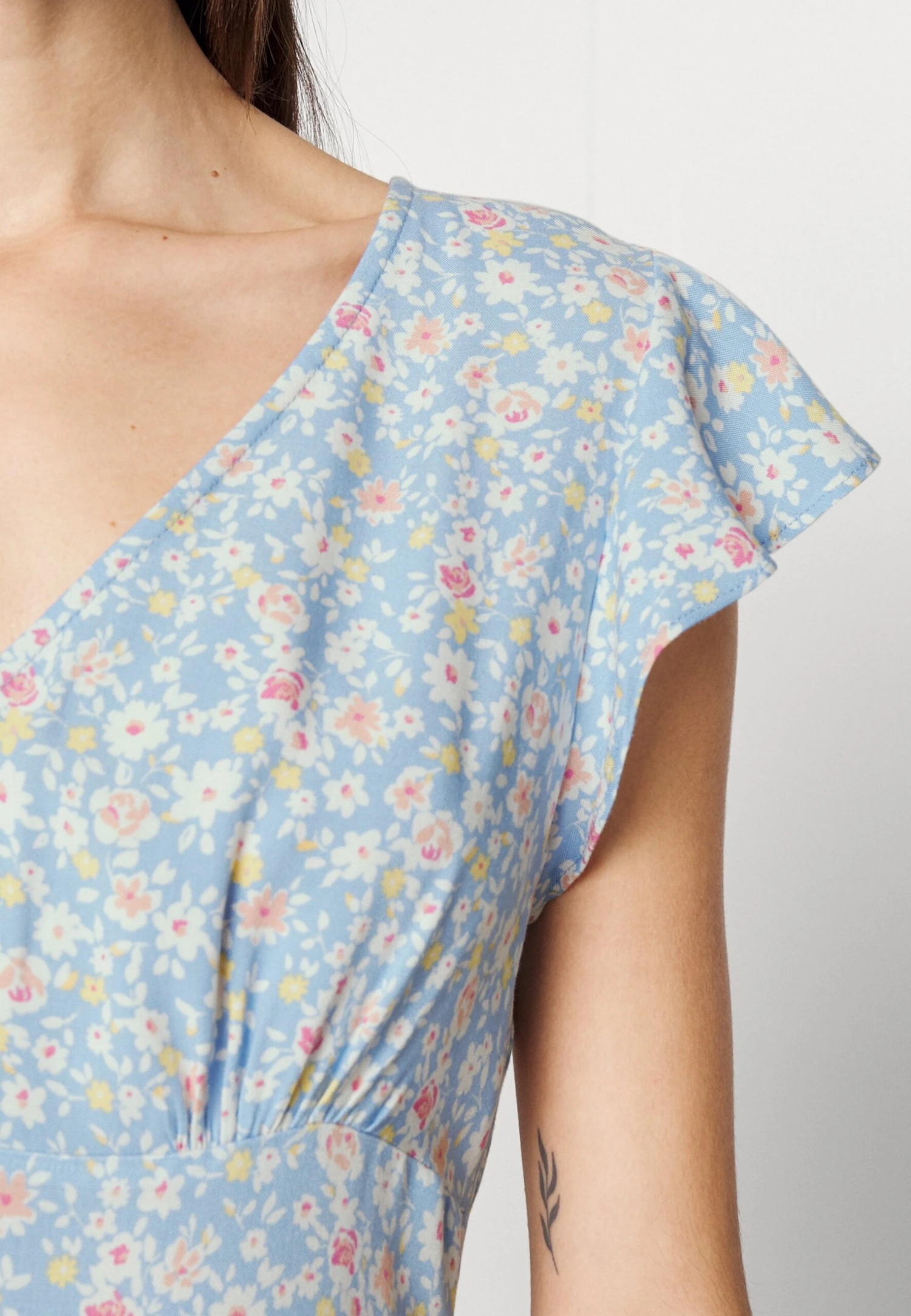 Even&Odd Jurk - Light Blue/Pink 7 Even&Odd Jurk - Light Blue/Pink - Afbeelding 5