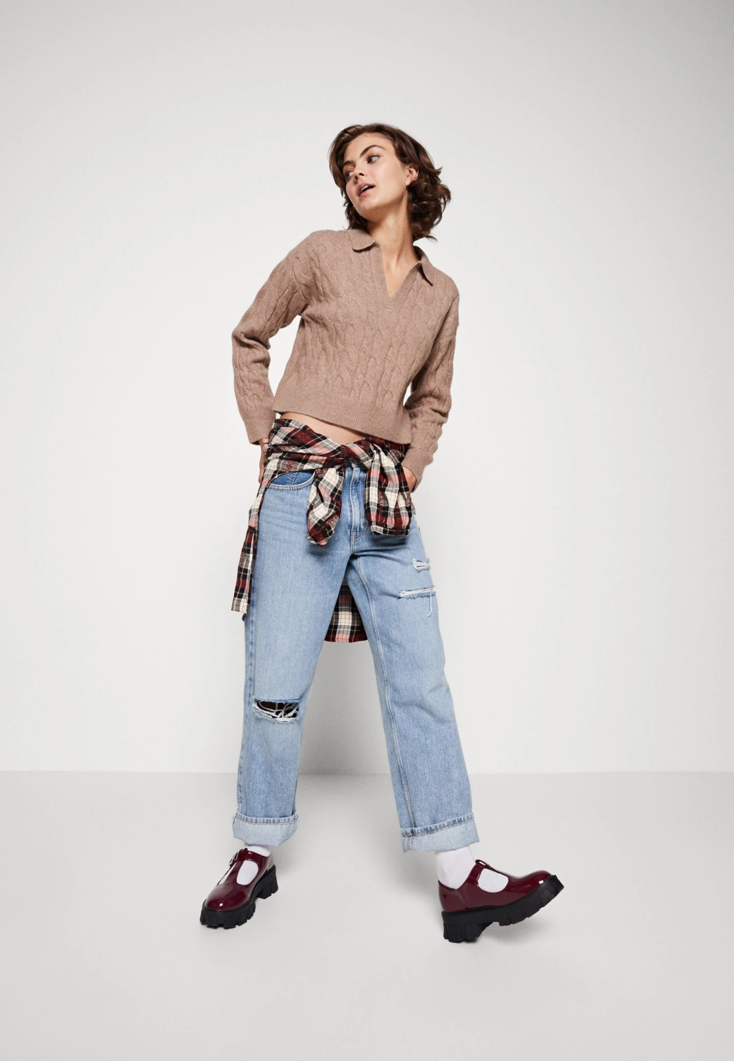 Even&Odd Trui - Taupe 4 Even&Odd Trui - Taupe - Afbeelding 2