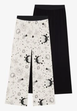 Even&Odd 2 PACK - Pyjamabroek - Black/light Grey -Even&Odd aa98a58cb09f4802ab938269c7cffbf8