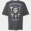 Even&Odd Nature Mushrooms - T-Shirt Print - Black