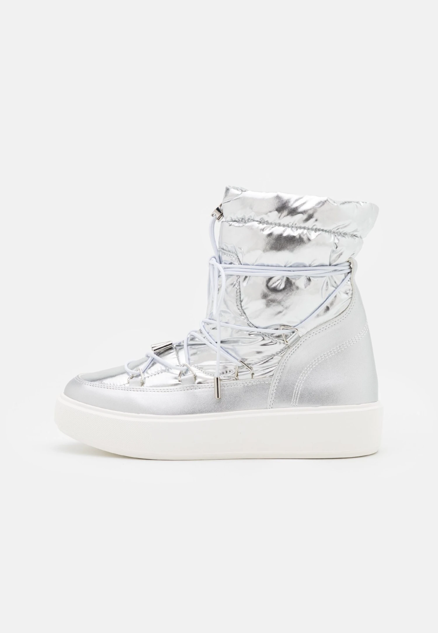 Even&Odd Snow Boot - Enkellaarsjes Met Plateauzool - Silver 4 Even&Odd Snow Boot - Enkellaarsjes Met Plateauzool - Silver - Afbeelding 2