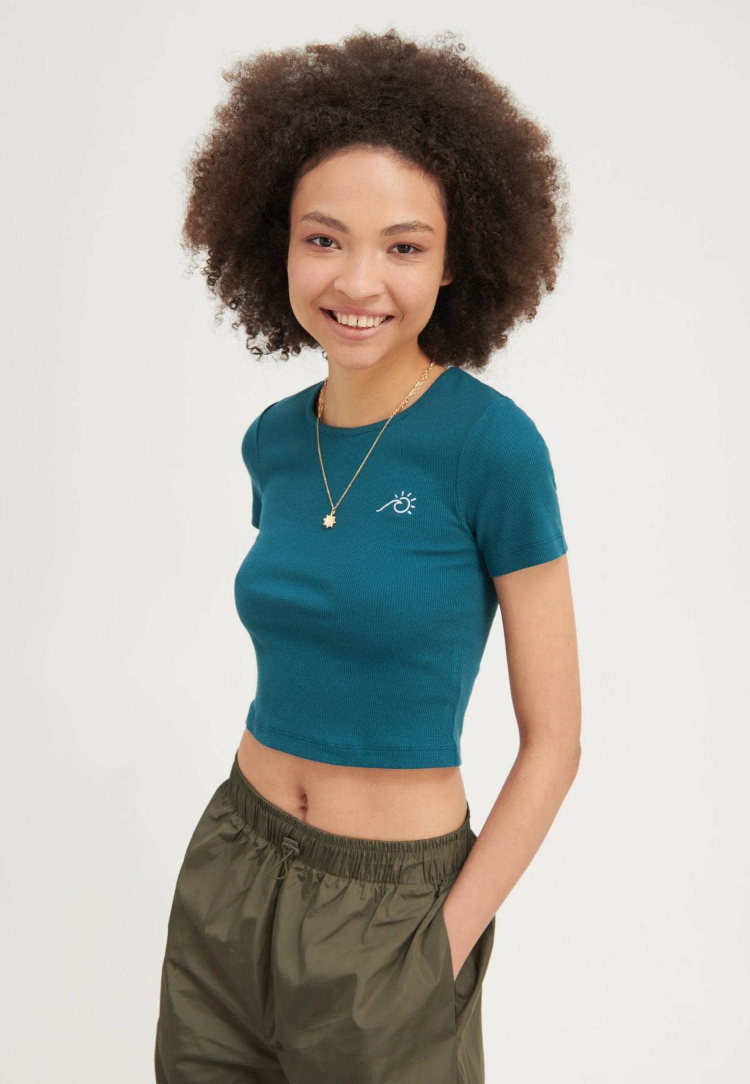 Even&Odd T-Shirt Basic - Teal 3 Even&Odd T-Shirt Basic - Teal