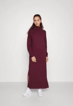 Even&Odd Rollkragen Basic Maxi Strickkleid - Maxi-Jurk -Purple