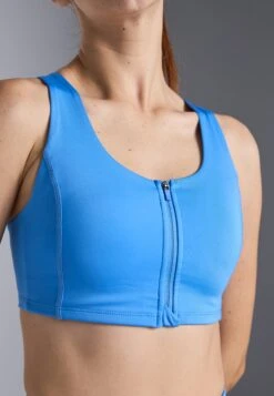 MEDIUM SUPPORT BRA WITH ZIP UP FRONT & ADJUSTABLE STRAPS - Sport-bh Met Medium Support - Blue 13 MEDIUM SUPPORT BRA WITH ZIP UP FRONT & ADJUSTABLE STRAPS - Sport-bh Met Medium Support - Blue -Even&Odd c58a4b0dc10646598d1c91fde0bc8b73