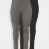 2 Pack - Legging - Black/Grey 2 2 Pack - Legging - Black/Grey -Even&Odd c6304c608ba94428832702357508798a