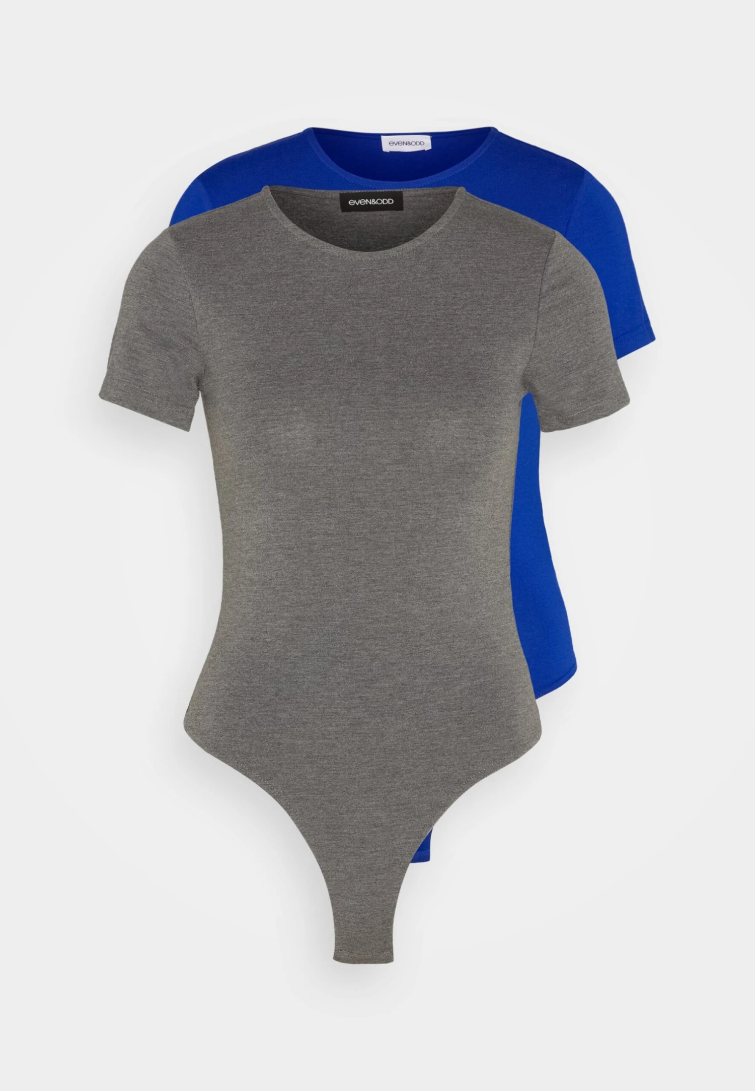 Even&Odd 2 Pack - T-Shirt Basic - Blue/Mottled Dark Grey 8 Even&Odd 2 Pack - T-Shirt Basic - Blue/Mottled Dark Grey - Afbeelding 6