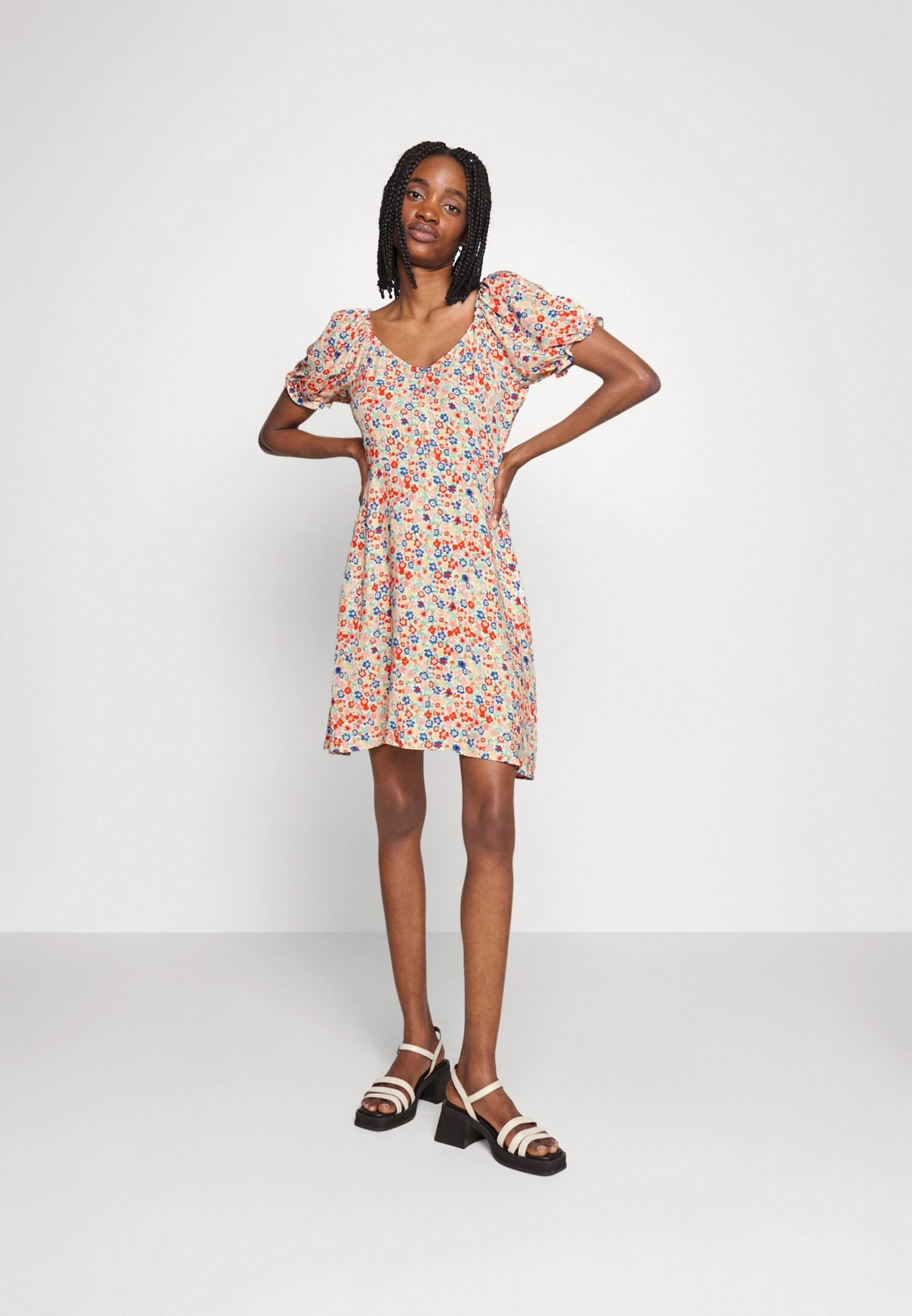 Even&Odd Jurk - Pink/Blue 4 Even&Odd Jurk - Pink/Blue - Afbeelding 2