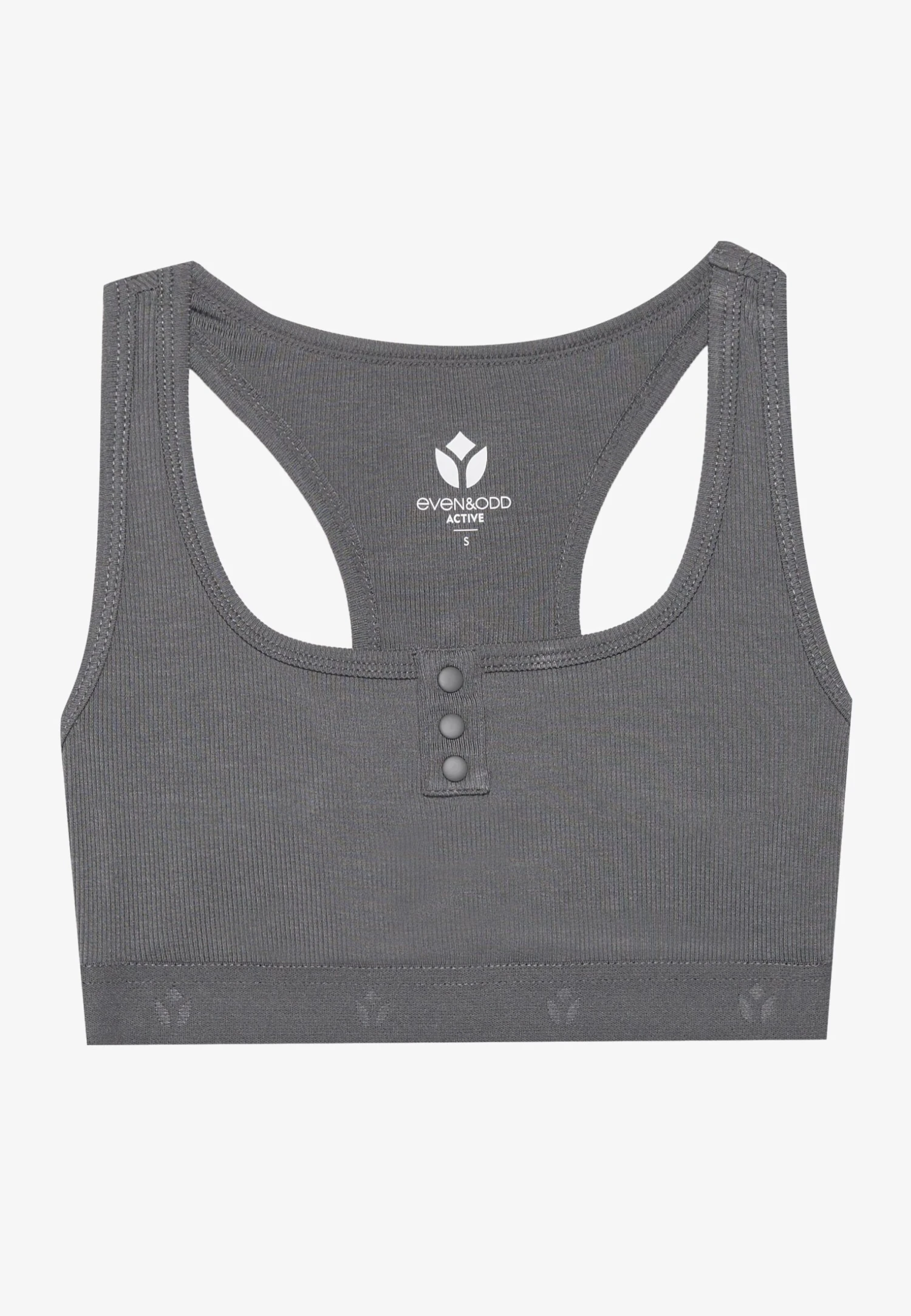 LIGHT SUPPORT FINE RIBBED SPORTS BRA WITH RACER BACK - Sport-bh Met Medium Support - Dark Grey 6 LIGHT SUPPORT FINE RIBBED SPORTS BRA WITH RACER BACK - Sport-bh Met Medium Support - Dark Grey - Afbeelding 4