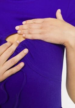 Circle Gathering Tee- T-Shirt Basic -Blue 11 Circle Gathering Tee- T-Shirt Basic -Blue -Even&Odd d2160a1faa3945bdbf63657a452ccfca