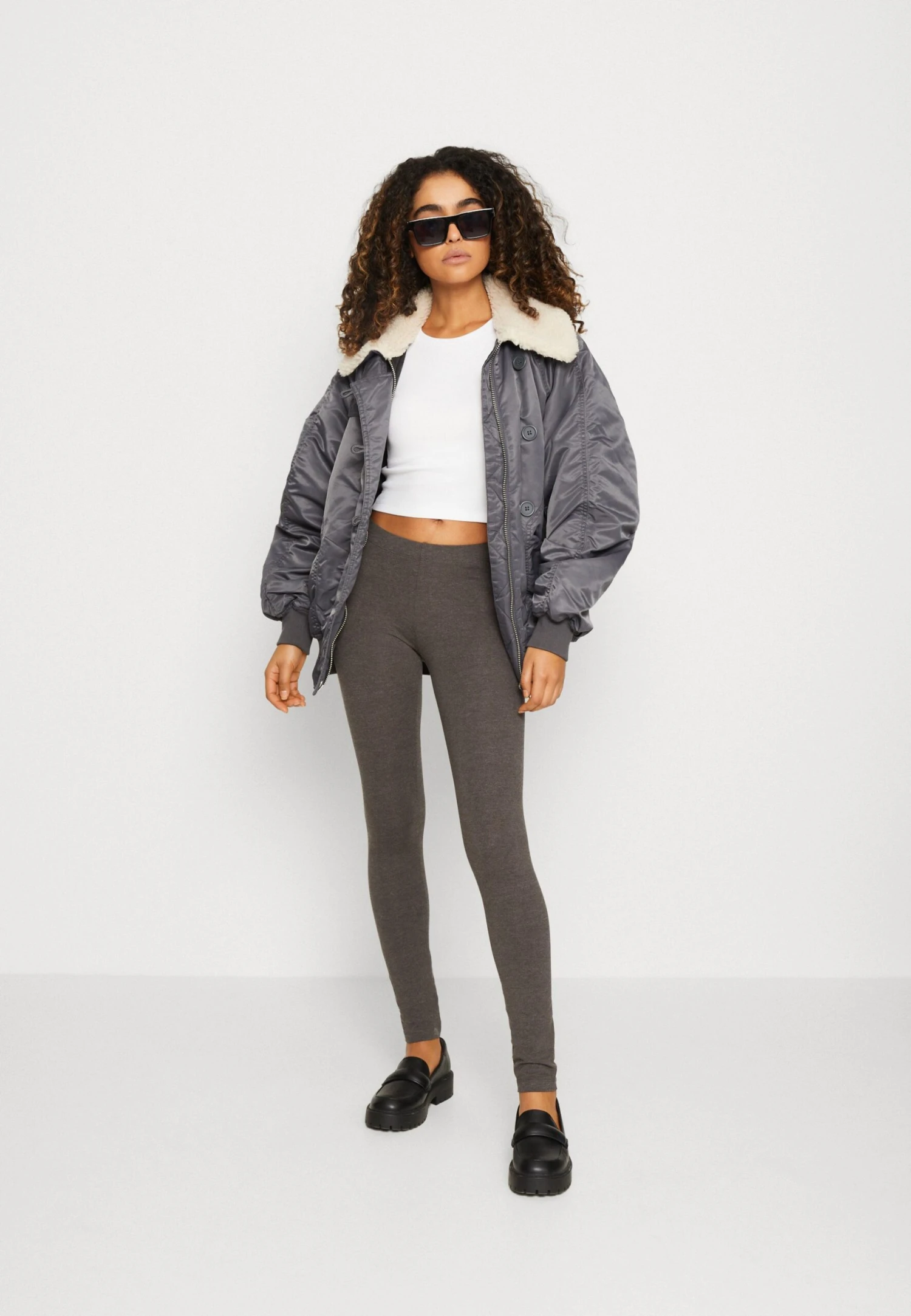 Even&Odd 2 Pack - Legging - Mottled Dark Grey/Dark Blue 3 Even&Odd 2 Pack - Legging - Mottled Dark Grey/Dark Blue