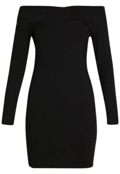 Even&Odd Basic - Off-Shoulder Mini Long Sleeves Dress - Etui-Jurk - Black 12 Even&Odd Basic - Off-Shoulder Mini Long Sleeves Dress - Etui-Jurk - Black -Even&Odd d27d7ed4551944c9befacf1eb5758665