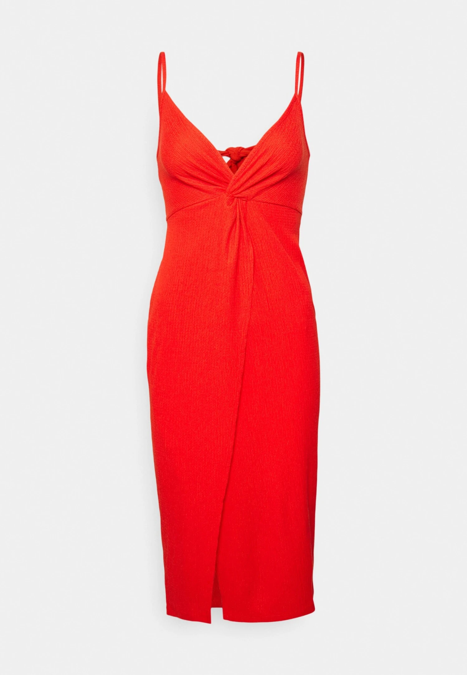 Even&Odd Eo-Ss23-C144-Sj / Strappy V Neck Knot Front Waist Midi Dress / 302 - Red - Jurk - Red 9 Even&Odd Eo-Ss23-C144-Sj / Strappy V Neck Knot Front Waist Midi Dress / 302 - Red - Jurk - Red - Afbeelding 7