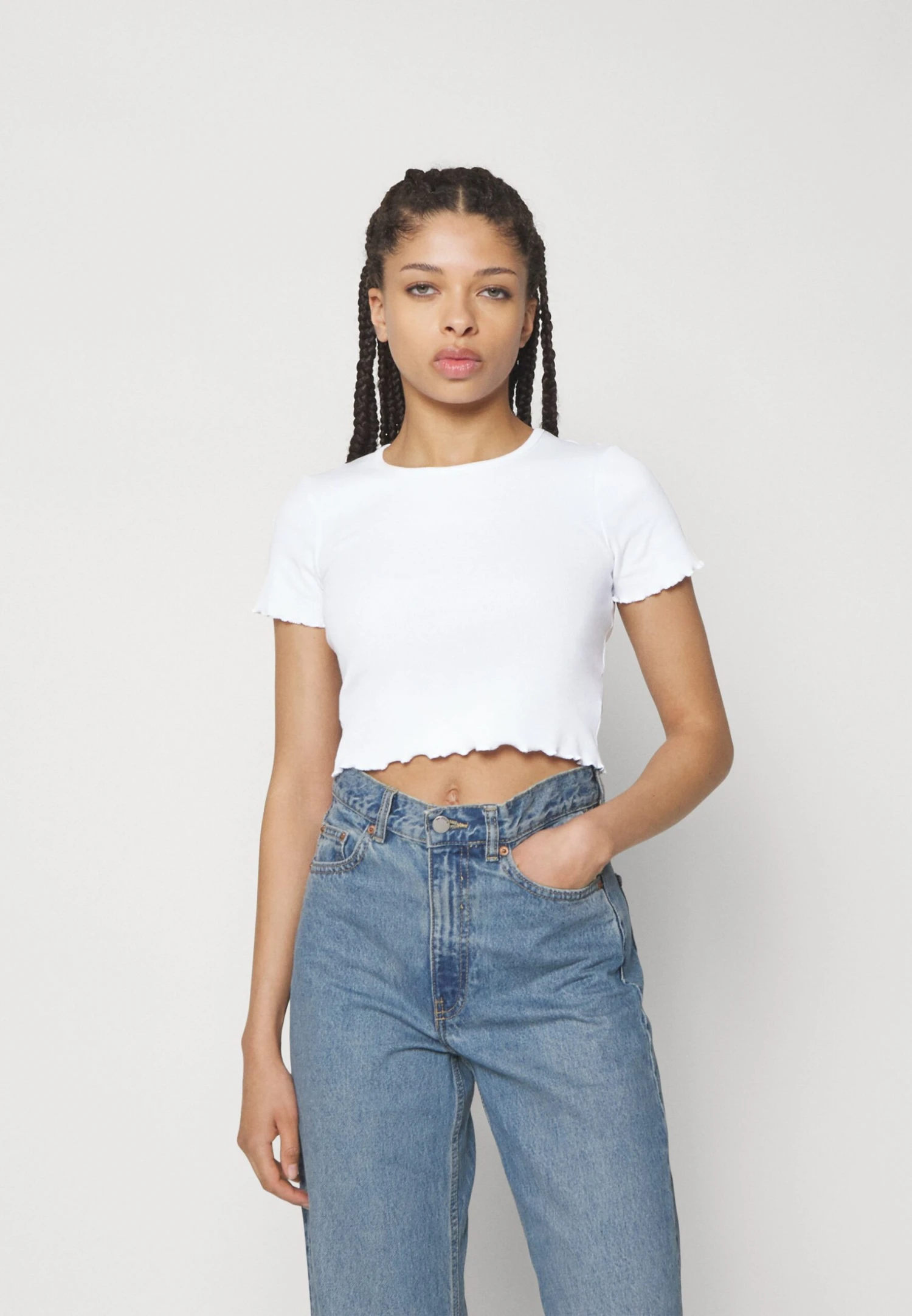 Even&Odd 2 Pack - T-Shirt Basic - 601 - Light Green_001 - White 4 Even&Odd 2 Pack - T-Shirt Basic - 601 - Light Green_001 - White - Afbeelding 2