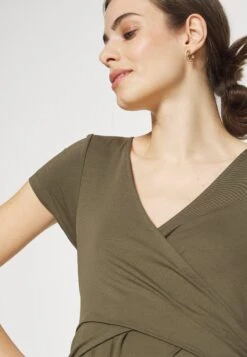 2Pack - T-Shirt Basic - Khaki/Dark Blue 15 2Pack - T-Shirt Basic - Khaki/Dark Blue -Even&Odd d78cb222606244dcada611db2e95e9ed