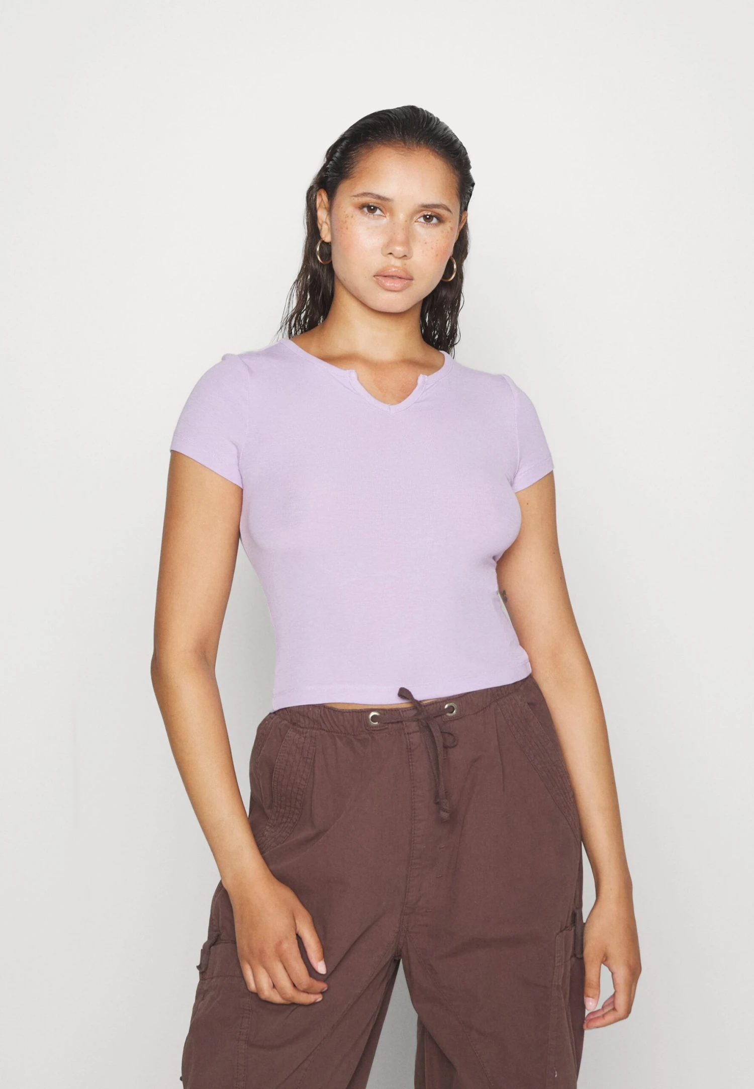 Even&Odd 2 Pack - T-Shirt Basic - Black/Purple 6 Even&Odd 2 Pack - T-Shirt Basic - Black/Purple - Afbeelding 4