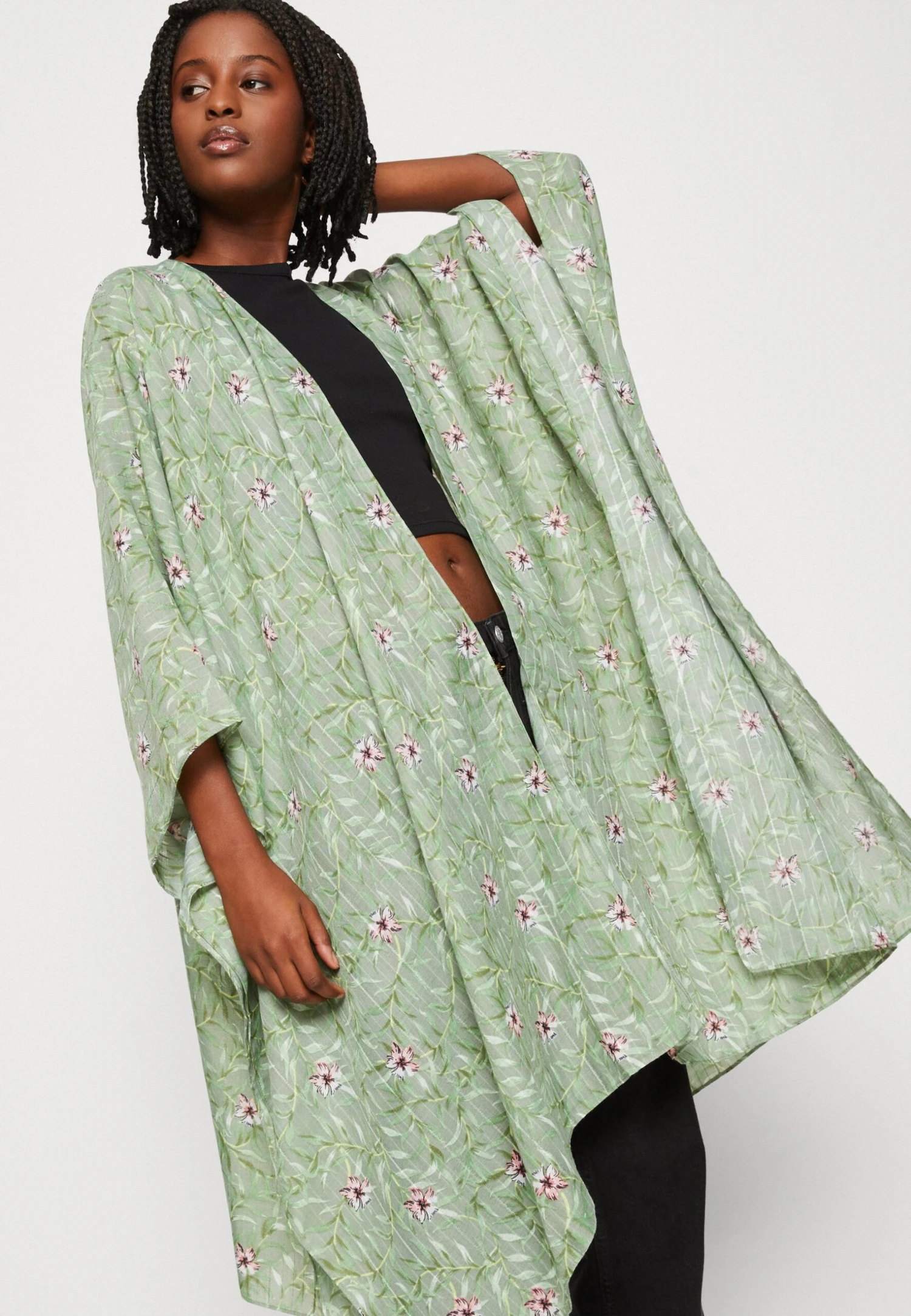 Even&Odd Lichte Jas - Green 6 Even&Odd Lichte Jas - Green - Afbeelding 4