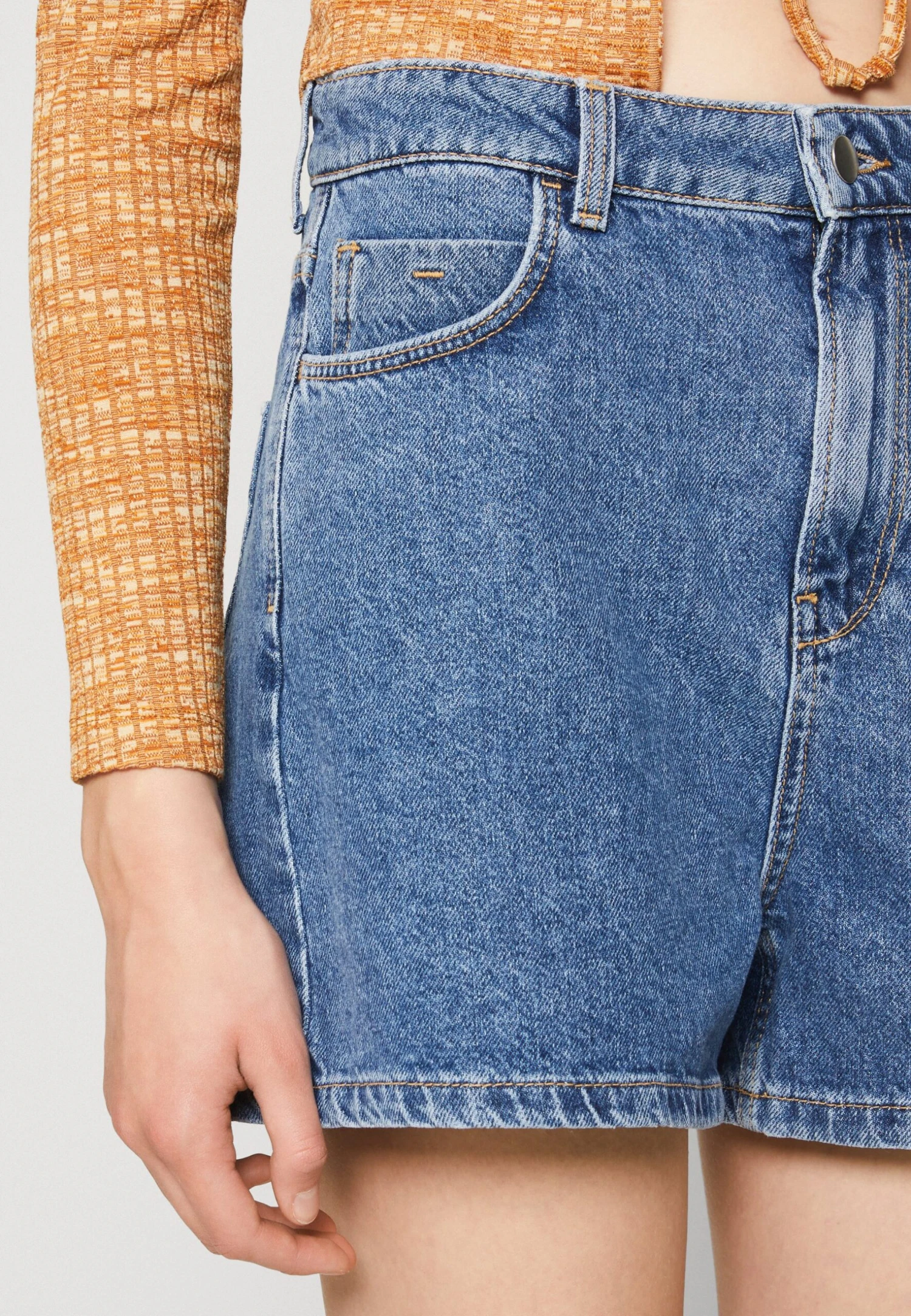 Even&Odd Jeansshort - Blue Denim 6 Even&Odd Jeansshort - Blue Denim - Afbeelding 4